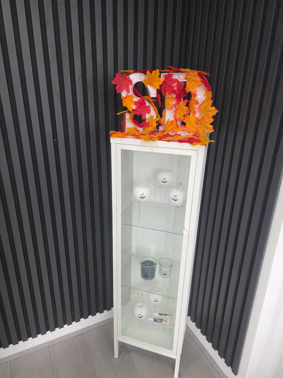 A display cabinet in the clinic